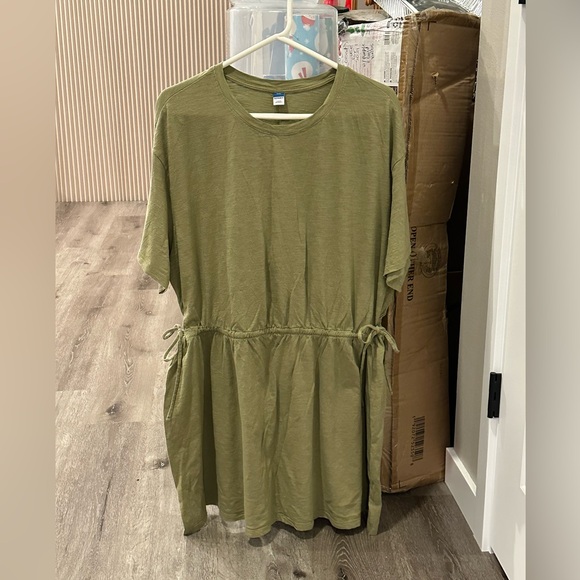 Old Navy Women’s plus-size Olive Green Short-sleeve Mini T-Shirt Dress❤️❤️XXL - Picture 5 of 9